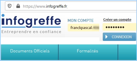 infogreffe creation sas